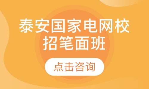 泰安国家电网校招笔面班